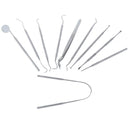 10 piece stainless steel tooth care probe dental tool set BX