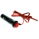 Car Cigarette Lighter Power Cord Socket Plug Switch with Red LED for Universal