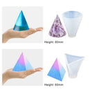 4 Pack Pyramid Silicone Molds Casting Molds, Cone Epoxy Molds, Silicone Mol K1S7