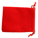 25 X velvet jewelry gift bag velvet Red W7K3