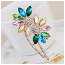 Multi-color Crystal diamond Sun flower Brooches For Women Wedding Brooch Co H5T1