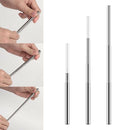 Shinetrip Portable Reusable Drinking Straws Outdoor Telescopic Stainless St