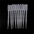 100Pcs 2ml Clear Plastic Eye Dropper Set Liquid Transfer Graduated Pipettes  ASE