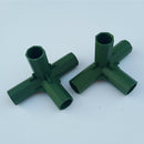 4x Plastic Greenhouse Joints PVC Building Fittings Frame Connectors 4L