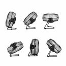 4'' USB Iron Solar Powered Fan 3W Panel For Outdoor Home Cooling Ventilation HOT