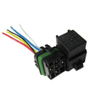 Pair Car 12V 40A Relay Harness Socket Plugs 5Pin 5 Wire Connector Couplers