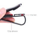 10pcs Car Auto Sun Visor Glasses Card Ticket Receipt Holder Clips(Black)