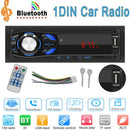 Single 1DIN Bluetooth Car Stereo MP3 Player FM Radio AUX TF Card U Disk+Remote