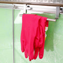 Over Door Kitchen Bathroom Stainless Steel Towel Hanger Hook Hanging Rack