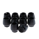20pcs Black Silicone Chair Feet Cover Floor Protector Table Feet Leg Cap End _F