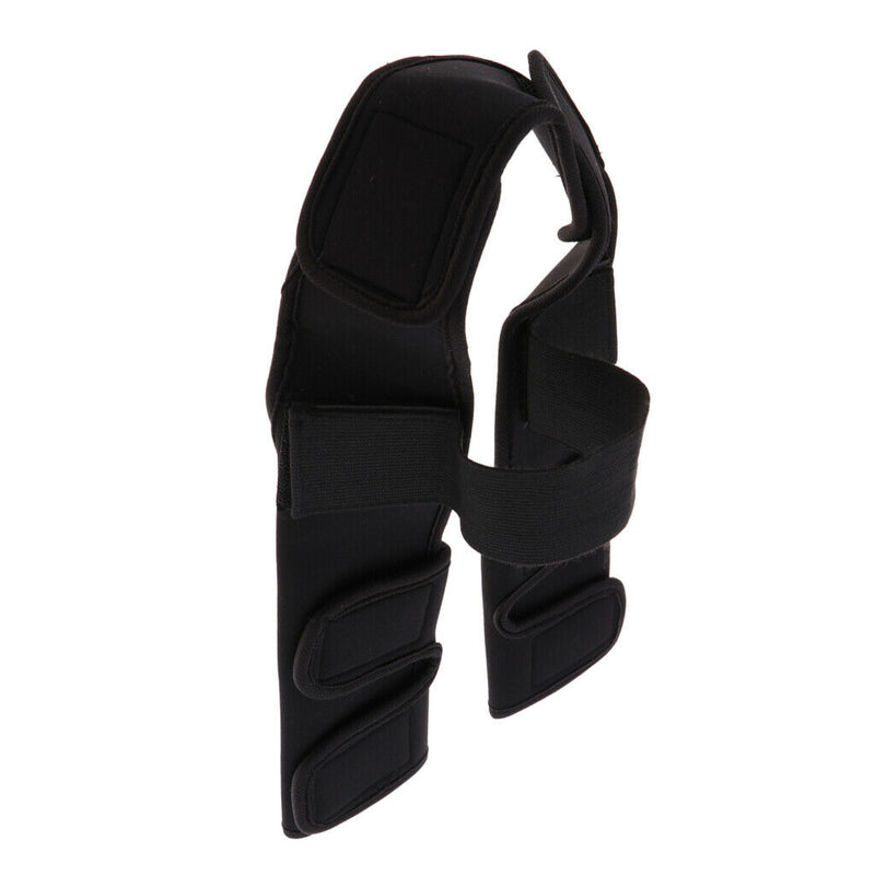 Dog Knee Joint Support Front Leg Compression Brace Protector Black - L