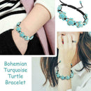 Bohemia Bangle Turquoise Turtle Adjustable Braided Bracelet Rope Jewelry Ne D5T8