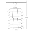 Tank Tops Hanger Metal Folding Space Saving Hanger Closet Organizer for Tan