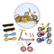 8pcs Mini Finger Toys Fingerboard Skateboards Bike Scooter Tiny Swing Board,