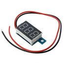 Mini LED voltmeter display backlight blue 17 volts