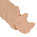 100 Pieces Kraft Paper Cat Earring Display Tags Jewellery Holder