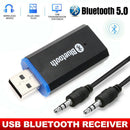 Bluetooth 5.0 Audio Transmitter Receiver USB Adapter For TV Car Speaker AUX Y2R3