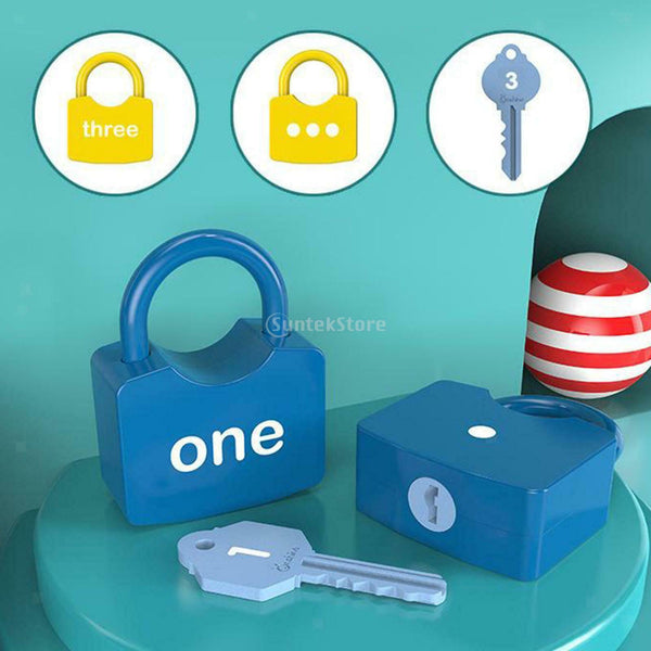 Toddlers Colorful Keys and Locks Set Motor Skill Kids Montessori Early