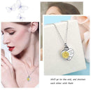 Fashion Women Love Jewelry Creative Peach Heart Sunflower Pendant Necklace A3Z0