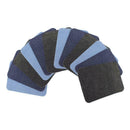 12Pcs Premium Denim Sewing Patches Knee No-Sew Iron On Jeans