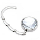 Folding Purse Handbag Holders Crystal Bag Hook Hanger Hold Women White Port I2B3