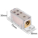 1x 4AWG to 4x 8AWG Car Audio Power/Ground Cable Splitter Distribution Block