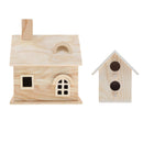 Comfort Cozy Woodland Cabin Birdhouse Outdoor Decor Hanging Bird House Habitat