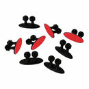 8Pcs Car Interior Clip Earphone Cable Clip Arrangement Panel Clamp(Black) A