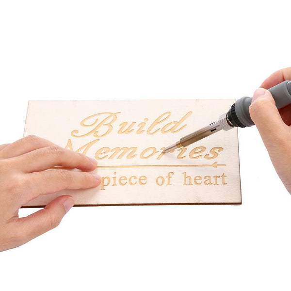 Adjustable Temperature Soldering Iron Wood Burning Pyrography Tool Kit