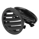 Car Left and Right Side Dash A/C Air Vent Grilles ABS Black for Mercedes-Be