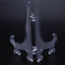 4X dish rack dish holder dish stand for photos 12.5*7.5cm transparent L5F3