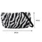 Lady Zebra Pattern Plush Shoulder Handbags Small Purse Tote Street Messenger Bag