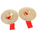 1 Pair Golden Copper Cymbal Hand Percussion Kids Toys Gift D:15cm
