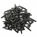 100x Plastic Tee joint Hoses Coupling Connector Irrigation Drip System 4mm/7mm