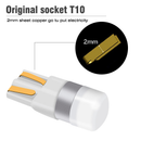 2pcs 12V 6000K T10 W5W 3030 SMD LED Canbus Width Light Bulb White Interior Lamp