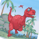 20pcs Dinosaur theme paper napkins disposable napkins for kids birthday decorJ%o