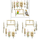 14 x Wooden Toys with Bell for Medium Parrots and Birds Like Amazon, African