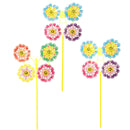 10 Pieces Of Four Flowers Pinwheels Wind  For Outdoor Garden Party