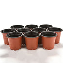 10X Mini Plastic Round Flower Pot Terracotta Nursery Planter Home Garden Decormo