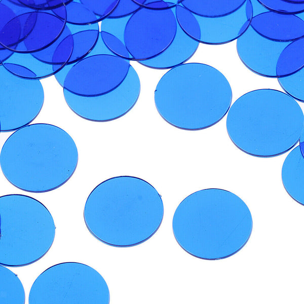 500Pcs Professional Bingo Game Chips Counting Bingo Chips Plastic Blue