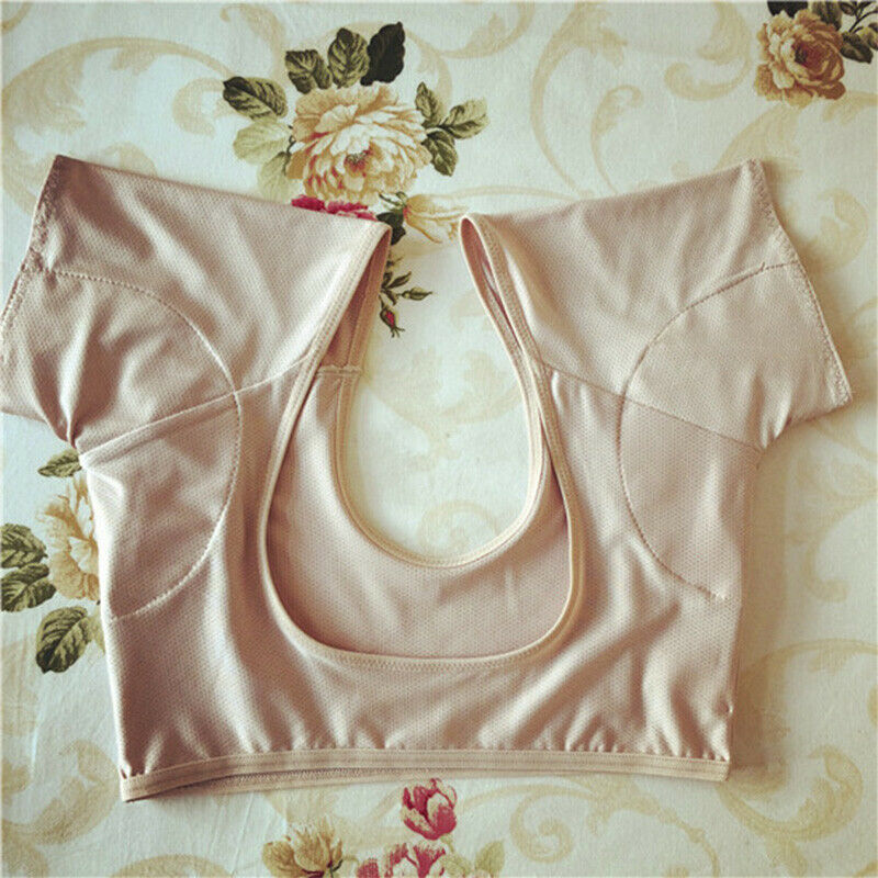 Skin Color Underarm Sweat-Absorbent Pad T-Shirt Can Be Washed And Reused Un A3M5