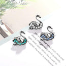 Cartoon Animal Swan Rhinestone Brooch Badges Jacket Backpack Coat Accessories