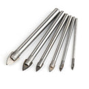 6Pcs 3-10Mm Ceramic Tile Bit Diamond Glass Hard Tiles Spade Drill Ground Ca G9K6