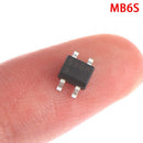 50pc MB6S 600V 0.5A SOP-4 Rectifier Diode Bridge Patch Bridge Stack Zltra-thinOZ