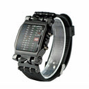 Luxury Men's Stainless Steel Watch LED Sports Date Bracelet Digital Wristwa A6W0