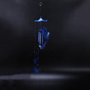 Wind chime sound tubes Butterfly Feng Shui windchimes House Decoration, Blu K4E8