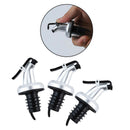 3 pcs Oil Dispenser Bottles Spouts Plastic Cooking Oil Vinegar Pourer Easy Use