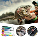 6pcs Wobbler Topwater Fishing Lure Hard Bait 10.5cm 15.7g Crankbait w/Hook