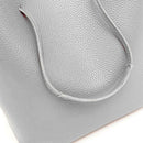 4pcs/set Litchi Pattern Women Shoulder Crossbody Handbags Clutch (Grey)