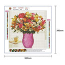5D DIY Full Drill Diamond Painting Cross Stitch Embroidery Kit (Vase-k500)